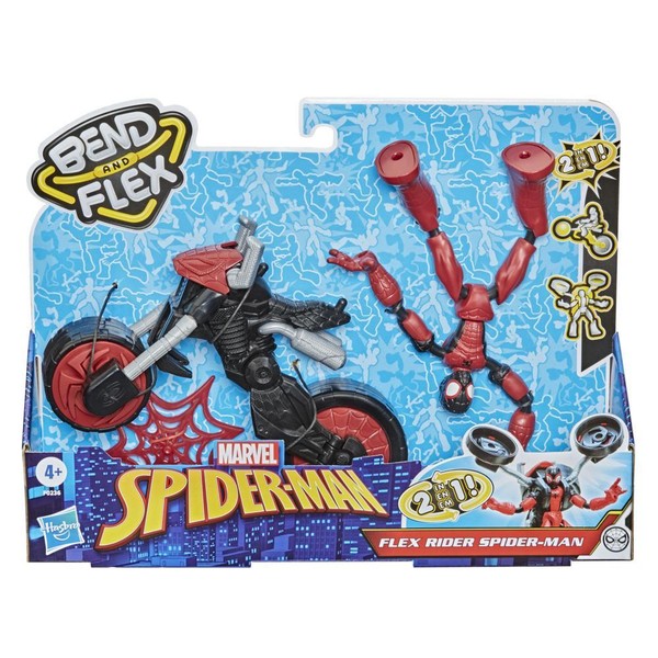 Spider-Man Bend and Flex Figurka 15cm + motocykl F0236