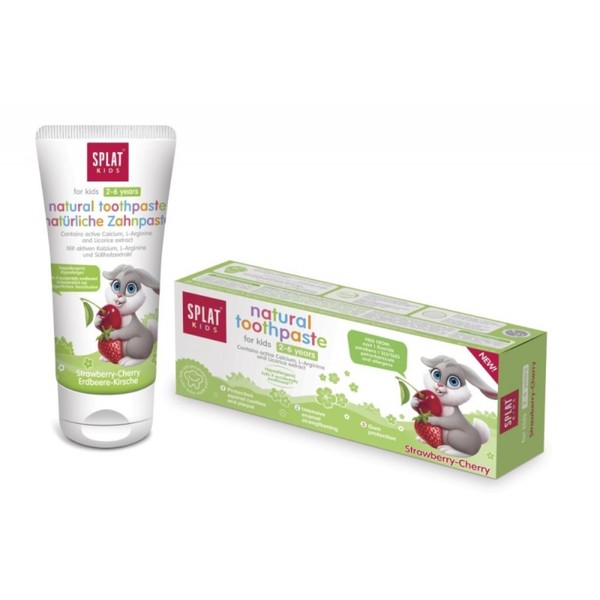 Kids Natural Toothpaste Strawberry & Cherry Naturalna pasta do zębów dla dzieci