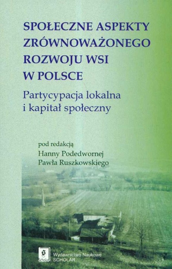 Społeczne aspekty zrównoważonego rozwoju na wsi w Polsce