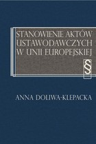 Stanowienie aktów ustawodawczych w Unii Europejskiej - pdf