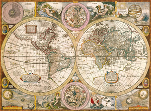 Puzzle Stara Mapa 3000 elementów