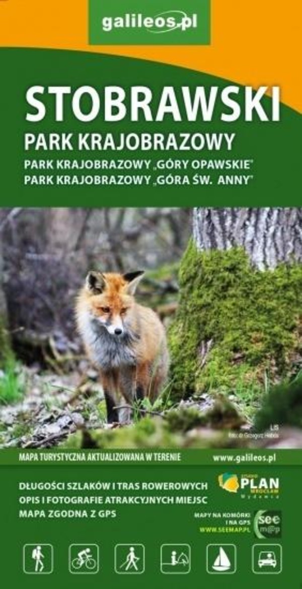 Stobrawski Park Krajobrazowy Mapa turystyczna Skala: 1:50 000