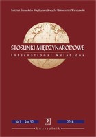 Stosunki Międzynarodowe nr 3(52)/2016 - Maciej Raś: Aktywność międzynarodowa regionów (paradyplomacja) w ujęciu teoretycznym [International Activity of Regions (Paradiplomacy) in Theoretical Approach]