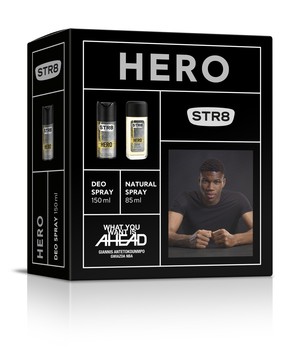 Hero Zestaw prezentowy dezodorant spray + dezodorant naturalny spray