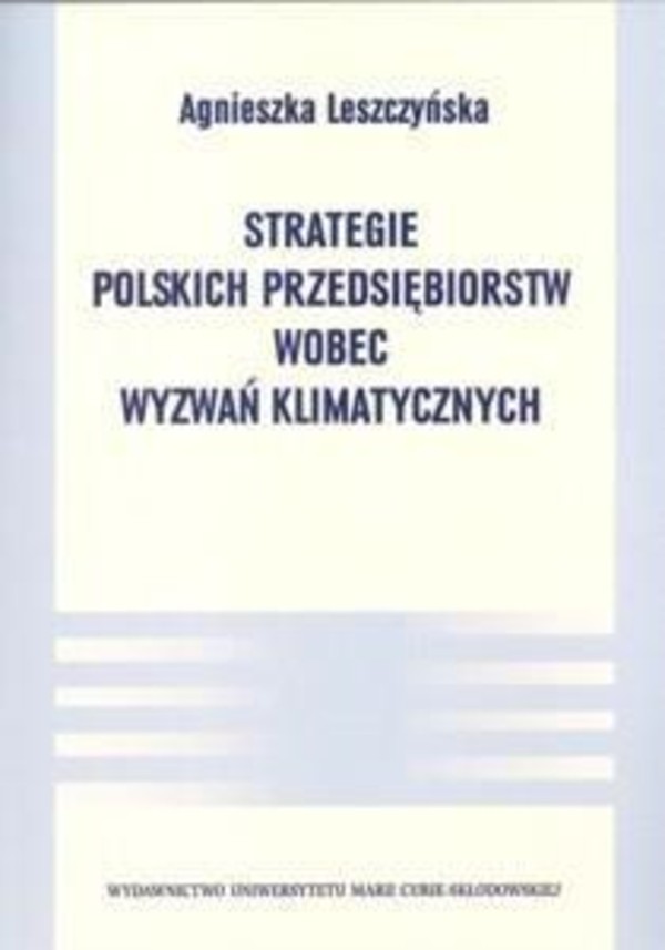 Strategie polskich przedsiębiorstw wobec wyzwań klimatycznych