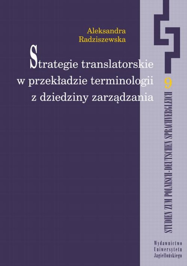 Strategie translatorskie w przekładzie terminologii z dziedziny zarządzania - pdf