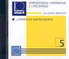 Streszczenia i omówienia z języka polskiego Literatura współczesna Audiobook CD Audio