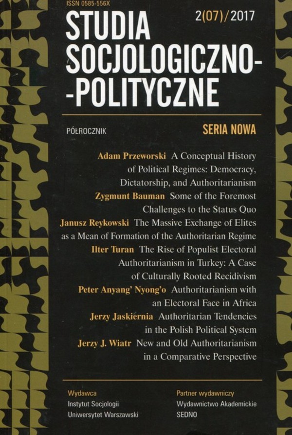 Studia Socjologiczno-Polityczne 2/2017 Seria Nowa