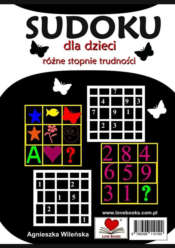 Sudoku dla dzieci Różne stopnie trudności