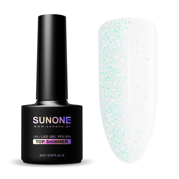UV/LED Top Shimmer Top hybrydowy do paznokci zmieniający kolor