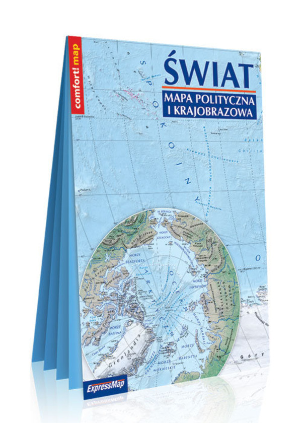 Świat Mapa polityczna i krajobrazowa XXL (laminowana) skala 1:31 000 000 comfort! map