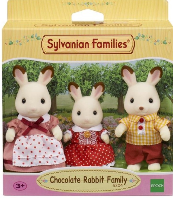 Sylvanian Families Rodzina królików z czekoladowymi uszkami (Tata, Mama, Siostra)
