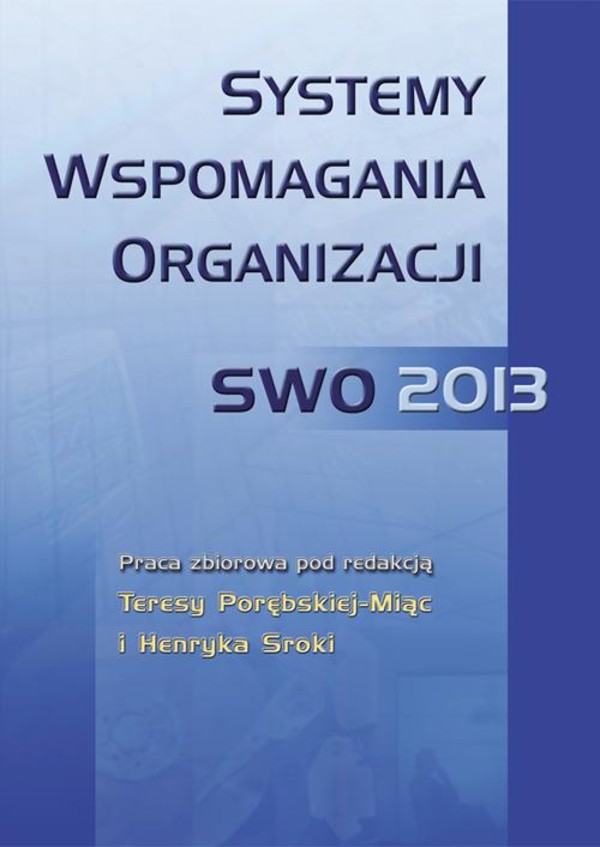 Systemy wspomagania organizacji SWO 2013 - pdf