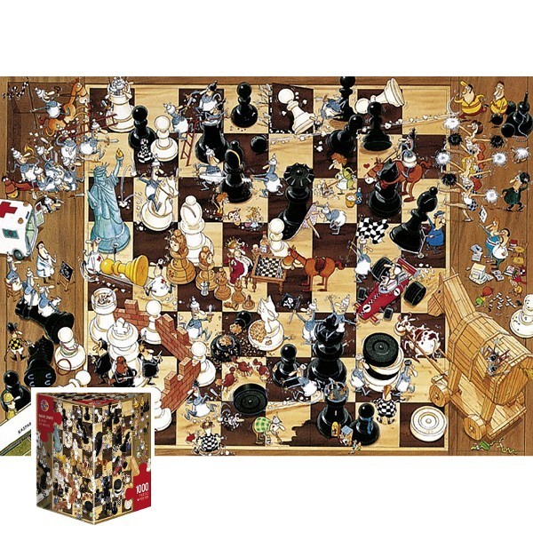 Puzzle Szalone szachy 1000 elementów