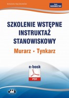 Szkolenie wstępne Instruktaż stanowiskowy Murarz. Tynkarz - pdf