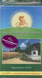 Szlaki rowerowe Regionu Lubelskiego Mapa turystyczna Janów Podlaski Włodawa