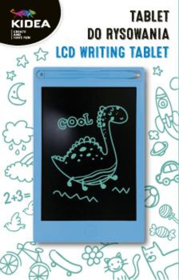 Znikopis-tablet do rysowania LCD Kidea niebieski