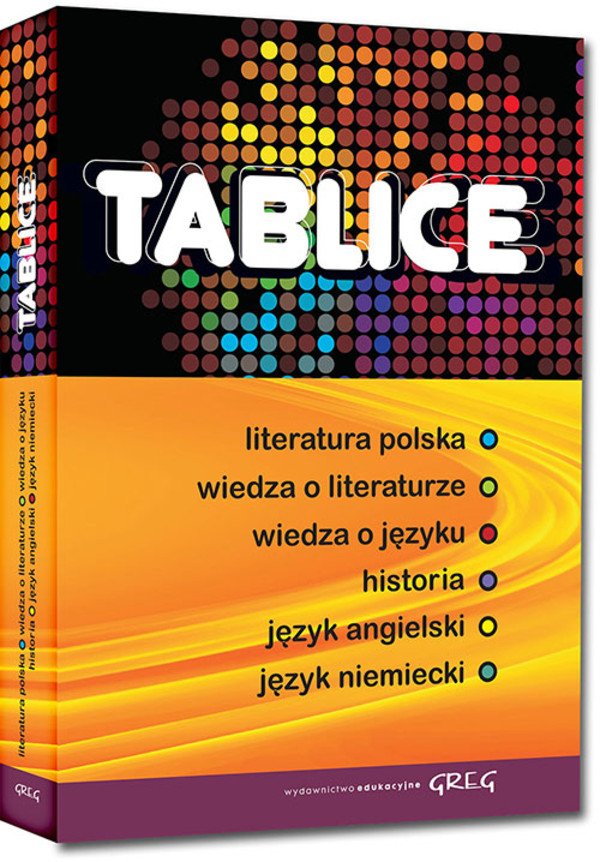 Tablice. literatura polska, wiedza o literaturze, wiedza o języku, historia, język angielski, język niemiecki