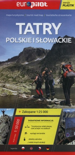 Tatry Polskie i Słowackie Mapa turystyczna Skala: 1:50 000