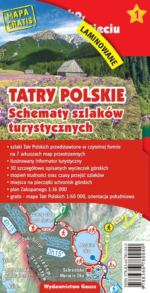 Tatry polskie Schematy szlaków turystycznych wydanie 3