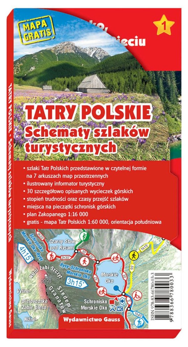 Tatry Polskie Schematy szlaków turystycznych