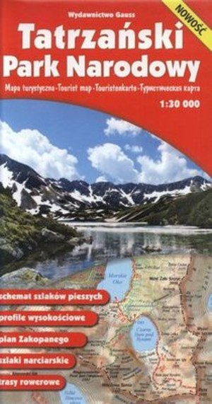 Tatrzański Park Narodowy Mapa turystyczna (Wodoodporna) Skala 1:30 000