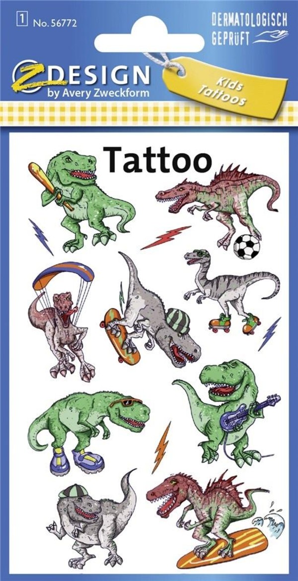 Tatuaże dla dzieci - Dinozaury