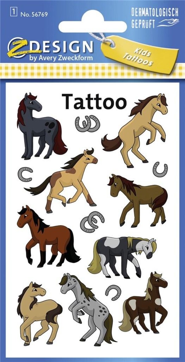 Tatuaże dla dzieci - Konie