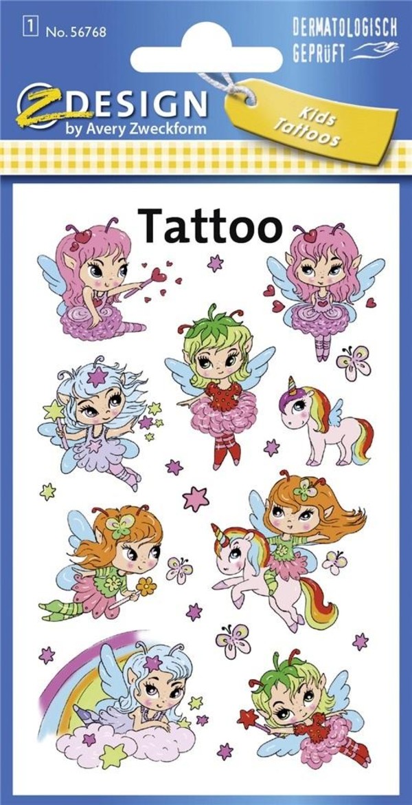 Tatuaże dla dzieci - Wróżki