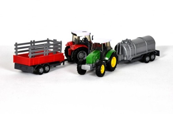 Teama Traktor z beczkowozem (czerwony)
