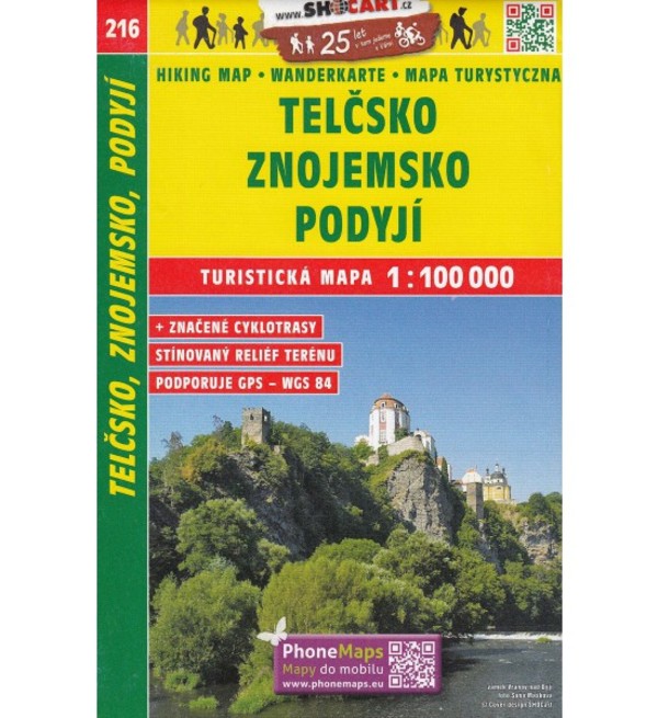 Telcsko, Znojemsko, Podyji Turisticka mapa Mapa turystyczna Skala: 1:100 000