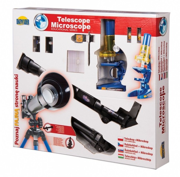 Teleskop + mikroskop Zestaw EDUKACYJNY