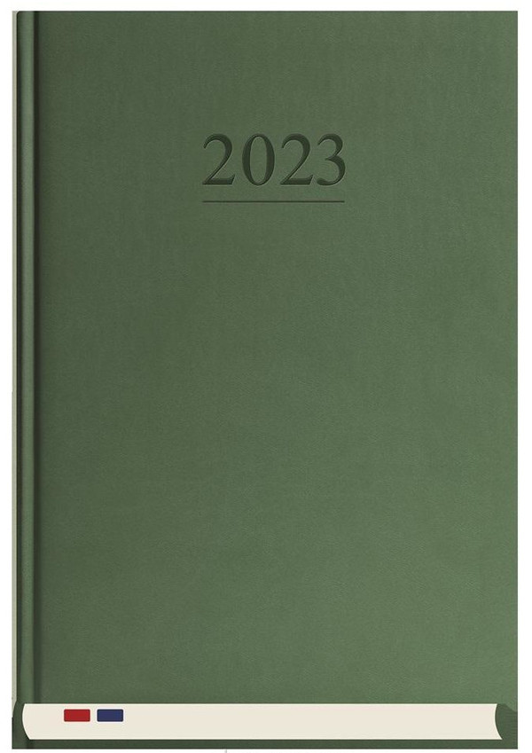 Terminarz 2023 A4 Stacjonarny Ciemna zieleń