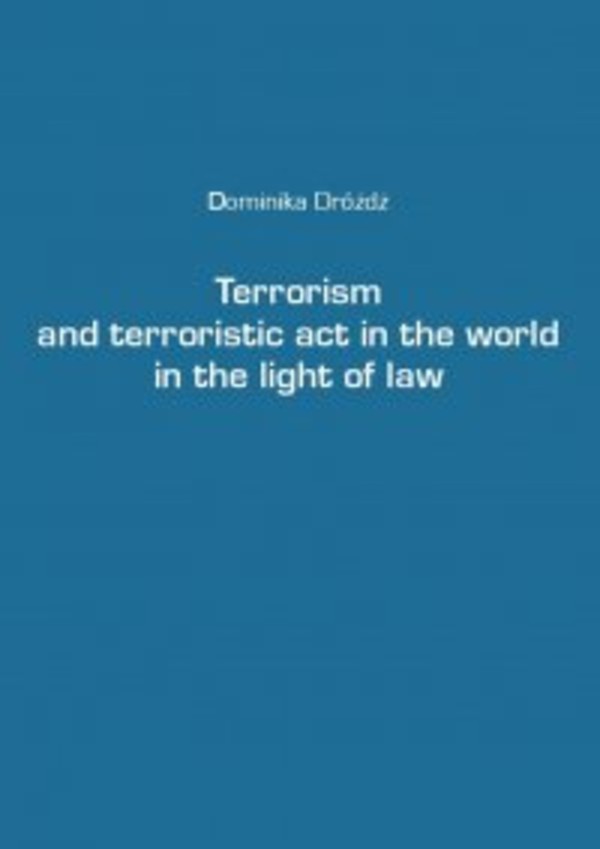 Terrorism and terroristic act in the world in the light of law - mobi, epub
