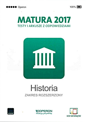 Testy i arkusze z odpowiedziami HISTORIA zakres rozszerzony Matura 2017