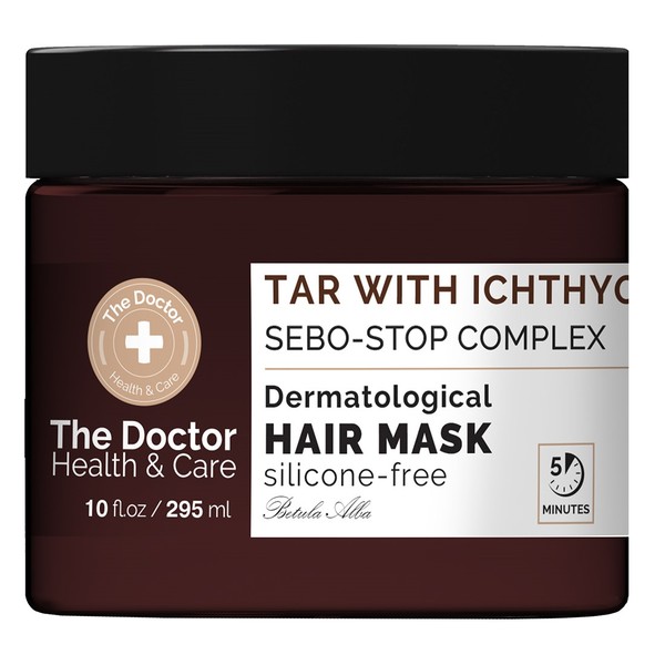 Health & Care Dziegieć + Ichthyol + Sebo-Stop Complex Maska do włosów przeciw przetłuszczaniu