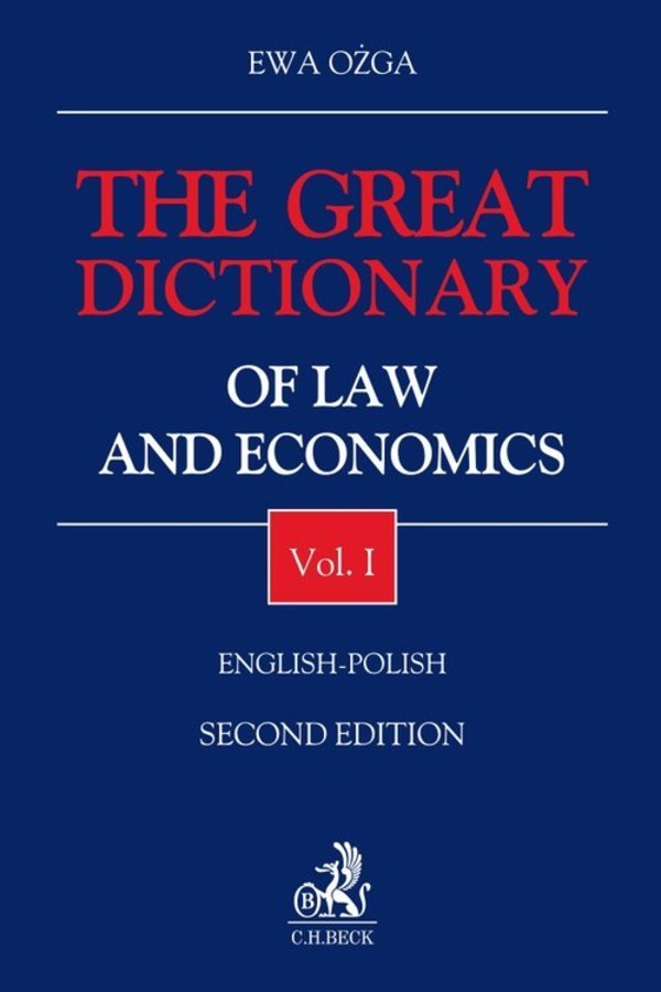 The Great Dictionary of Law and Economics Vol. I: English - Polish