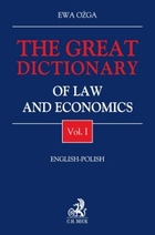 The Great Dictionary of Law and Economics english-Polish Vol. 1