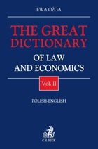 The Great Dictionary of Law and Economics polish-english Vol. II