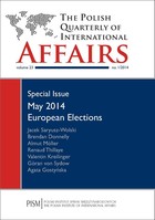 The Polish Quarterly of International Affairs 1/2014 - The German EU Debate Ahead of the European Elections: Plus Ça Change?