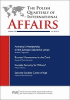 The Polish Quarterly of International Affairs nr 4/2015 - Armenia&#8217;s Membership in the Eurasian Economic Union: An Economic Challenge and Possible Consequences for Regional Security