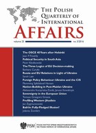 The Polish Quarterly of International Affairs 3/2016 - The OSCE 40 Years after Helsinki: Fall Back or Reset?