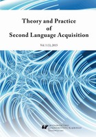 Theory and Practice of Second Language Acquisition 2015. Vol. 1 (1) - pdf