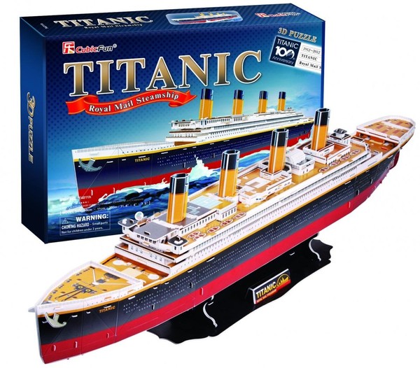 Puzzle Titanic duży 3D 113 elementów