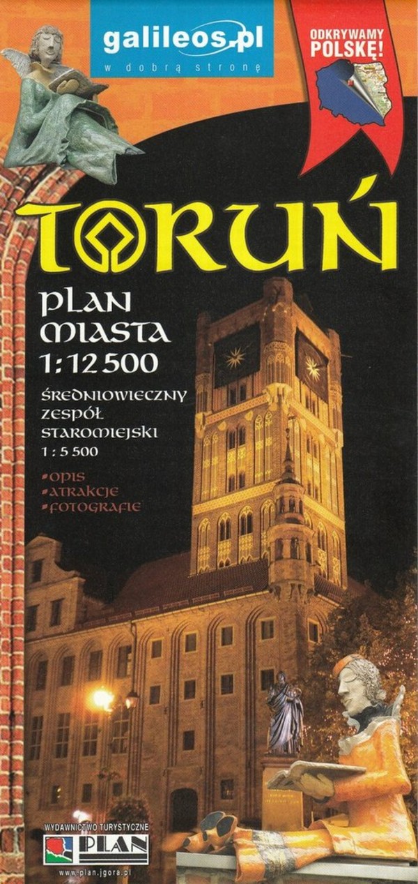 Toruń Plan miasta Skala 1:12 500