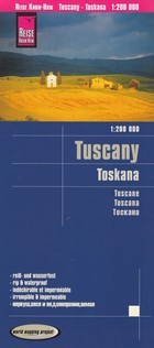 Tuscany Road Map / Toskania Mapa samochodowa Skala: 1:200 000