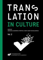 Okładka:Translation in Culture. (In)fidelity in Translation 