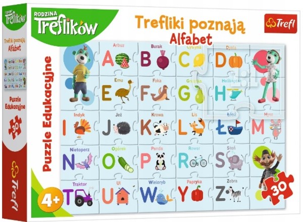 Puzzle Duopack Trefliki Alfabet i Rodzina Treflików 100 elementów
