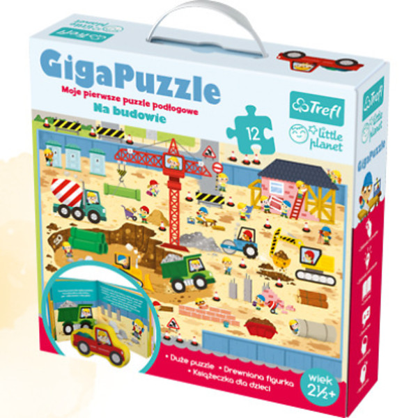 Puzzle Little Planet Giga puzzle Na budowie 12 elementów