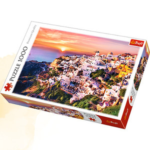 Puzzle Zachód słońca nad Santorini 1000 elementów